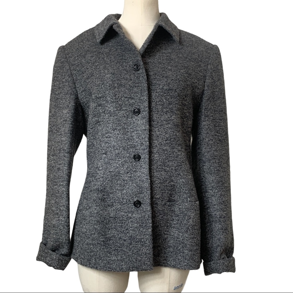Dinomoda Gray Blazer 5 button Wool blend blazer